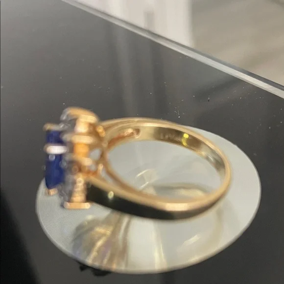 18K Yellow Gold LeVian Tanzanite and Diamond Ring - Picture 5 of 13